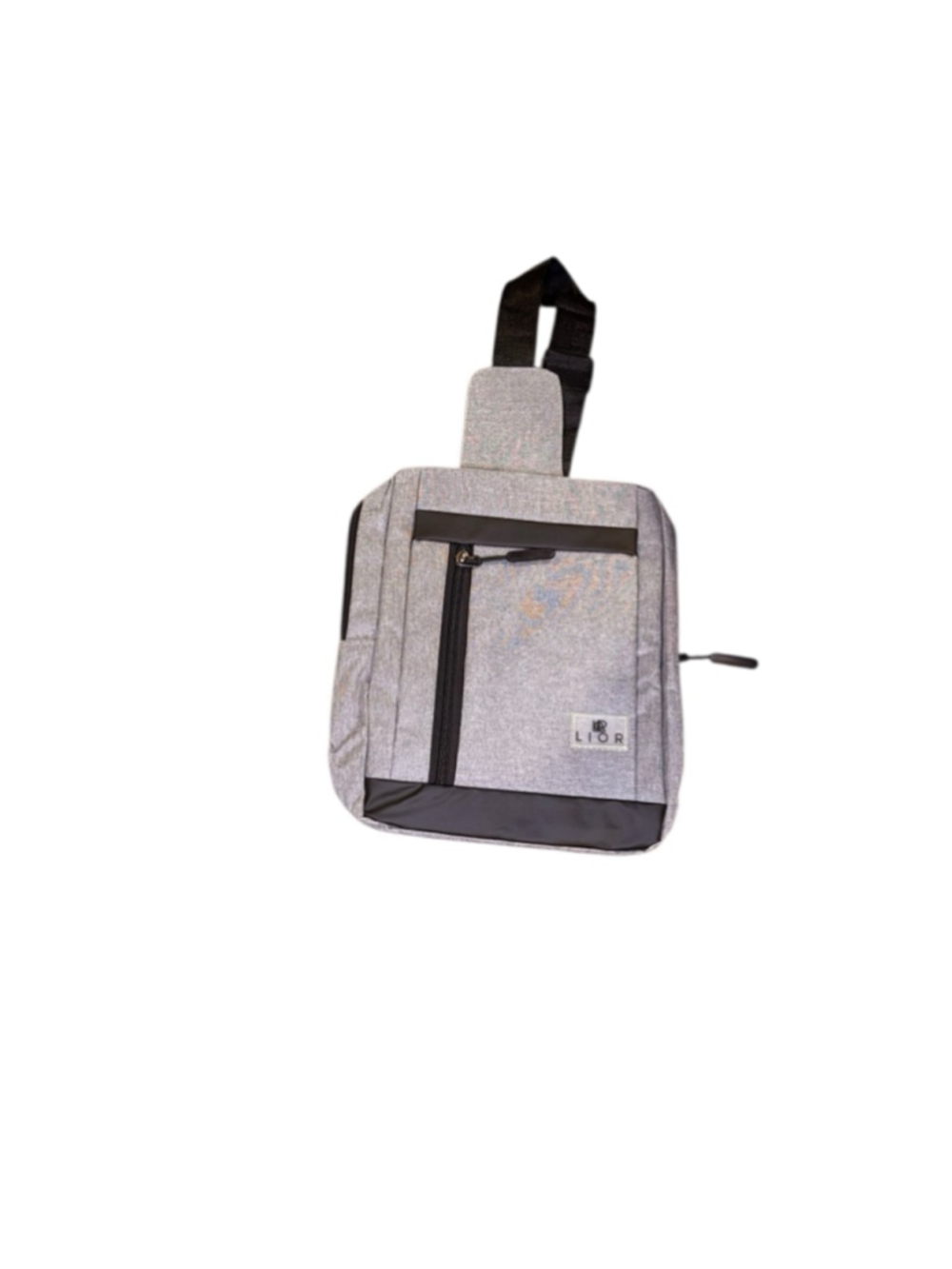 Lior crossbody bag with usb connector gray